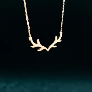 نیمست طلا دخترانه طرح شاخ گوزن