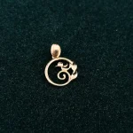 مدال طلا دخترانه طرح پرنده